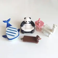 匿名配送　インテリアニマル　パンダ　クジラ　ダックスフンド　等　ガチャガチャ