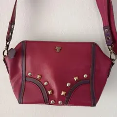 ANNA SUI ワインレッド ショルダーバッグ