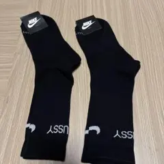 NIKEメンズソックス　【ブラック】綿100%2足組み