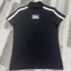 新品タグ付】カステルバジャック スポーツ モックネック 半袖シャツ 黒