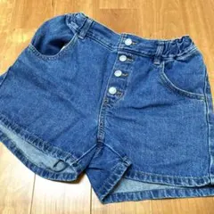 GU 子供服　女の子　デニム　デニムショートパンツ　140サイズ