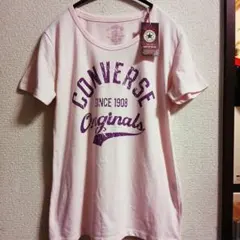CONVERSE 新品　タグ付　ピンク　レア　 Tシャツ 半袖　レディースMのサムネイル