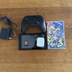 Nintendo Switch 本体コントローラー ゲームソフト+AirPods