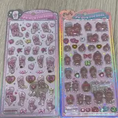 うるちゅるpopシール　エスバニ　モンチッチ