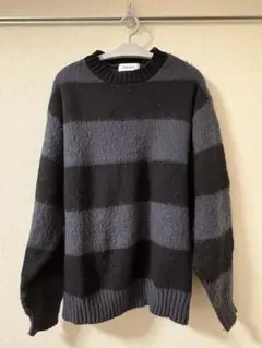 MONO-MART シミラートーンボーダーグラデーションシャギーニット Mのサムネイル