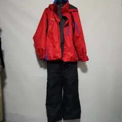 IGNIO スキーウェアセット Mサイズ レッド/ブラック