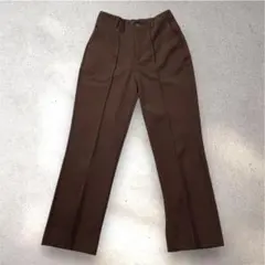 アースミュージック ストレッチ ストレートパンツ ウエストゴム センタープレス