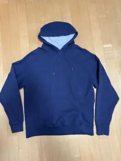 Champion ネイビー フード付きパーカー L