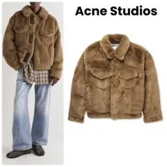 Acne Studios シアリング ムートン ファー ジャケット ボンバー46