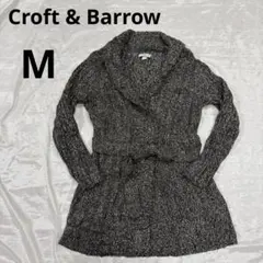 Croft & Barrow ニット膝丈カーディガン【M】グレーニットアウター