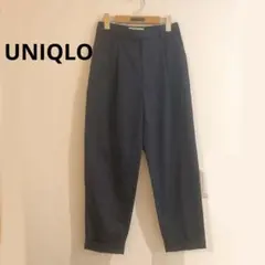 UNIQLO ユニクロ イネス テーパードパンツ　紺　レディースM