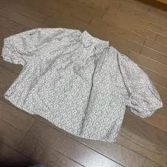 H&M 花柄 五分袖 ブラウス シャツ トップス