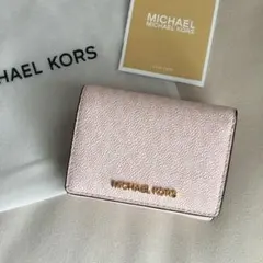 新品　マイケルコース　MICHEAL KORS 財布　シグネチャー　ピンク
