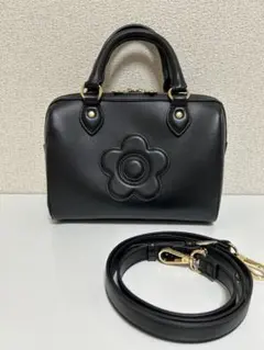 マリークヮント デイジークラシカル ミニボストン ショルダーバッグ ハンドバッグ