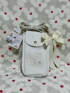 スヌーピー スマホショルダーバッグ ホワイト