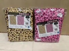 【新品未使用・袋入り】ハローキティ キルトマット２点セット サンリオ ラグ