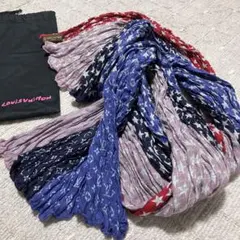 ルイヴィトン［ストール］リネン　冷房対策　日差し避け　大判　星柄　モノグラム