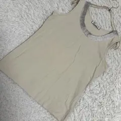 COLLAGE タンクトップ ベージュ F ラメ キラキラ 重ね着 上品のサムネイル