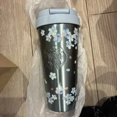 【未使用】Starbucks ステンレスボトル 桜デザイン エアリーブルー