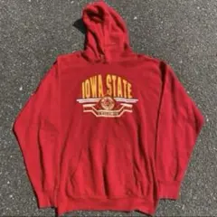80s IOWA スウェットパーカー パーカー スウェット カレッジ L リバー
