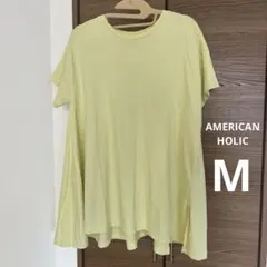 AMERICAN HOLIC ライトイエロー Tシャツ Mのサムネイル