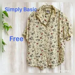 Simply Basic 花柄 半袖シャツ 輸入古着/海外古着 バングラデシュ