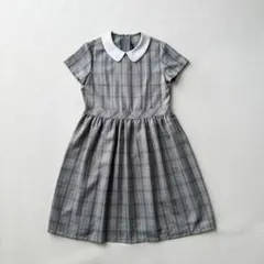 美品 CHOPIN deux ショパンドゥ 白襟ワンピース 150 キッズ