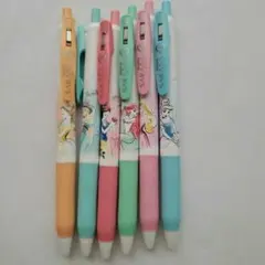 ゼブラ サラサ クリップ ディズニー プリンセス ボールペン 6本 *匿名配送*