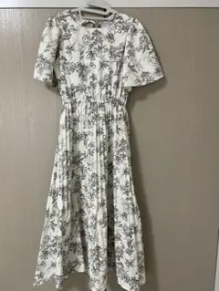 フラワープリント ワンピース サイズF