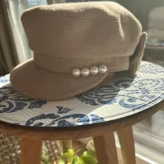 たみ助様専用　QVC アンドラブ　パールボタン キャスケット