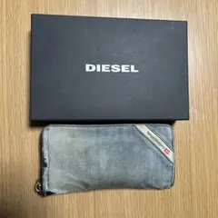 ディーゼル　長財布　デニム生地