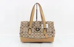 【美品】COACH コーチ シグネチャー ハンドバッグ 正規品