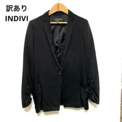 訳あり INDIVI インディビ テーラードジャケット 36 日本製 おしゃれ