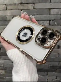 iPhone12ケース ワイアレス充電 レンズ保護 MagSafe対応　クリア