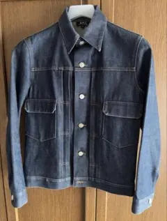 90s A.P.C. デニムジャケット フルリュス旧タグ Sのサムネイル