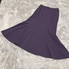 GUパープル マーメイドスカート ポリエステル