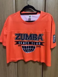 ZUMBA オレンジ クロップドTシャツ