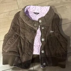 babyGap ブラウン コーデュロイ ベスト　80