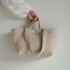 ヌビバッグ◎ホワイト　ダブルハンドル　マザーズバッグ　イブル　GARDEN ヌビバッグ◎ホワイト ダブルハンドル マザーズバッグ イブル GARDEN