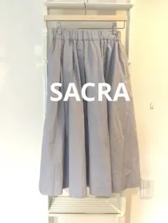 綺麗色★SACRA ラミーローン サイドポケットフレアスカート★のサムネイル