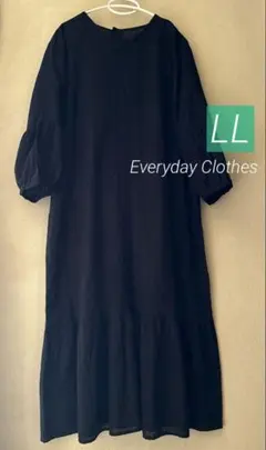 新品 エスニック刺繍ワンピース◆LL◆レディース大きいサイズ ゆったり