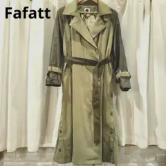 Fafatt　ファファット　ツートーン　トレンチコート　ロング　個性派