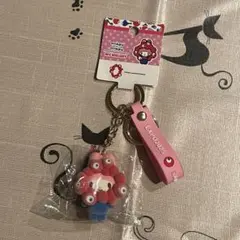 【新品】ミャクミャク マイメロ フロッキー キーホルダー