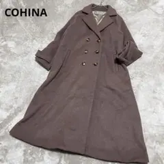 なっち様専用　　 コヒナ バックフレアチェスターコート ダブル ロングコート