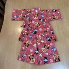 新品　アンパンマンキャラクター甚平 90cm ピンク