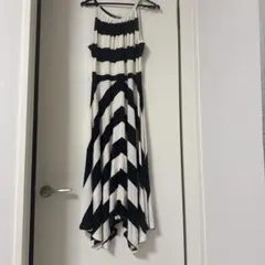 GAP キャミワンピース 白黒ストライプ