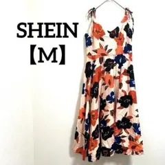 SHEIN 花柄スリーブレスワンピース 【M】デート服 高みえワンピース