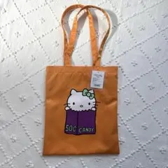 未使用◎Hello Kitty オレンジ トートバッグ　50周年　東京限定