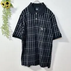 【376】TOROY トロイ　メンズ　ポロシャツ　半袖　ブラック　Mのサムネイル