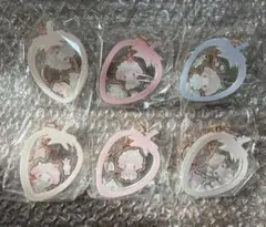 マイメロディ　白いちごのティータイム　アクリルキーホルダー　コンプリート